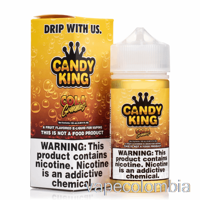 Gomitas De Cola Vape Recargables - Candy King - 100ml 3mg